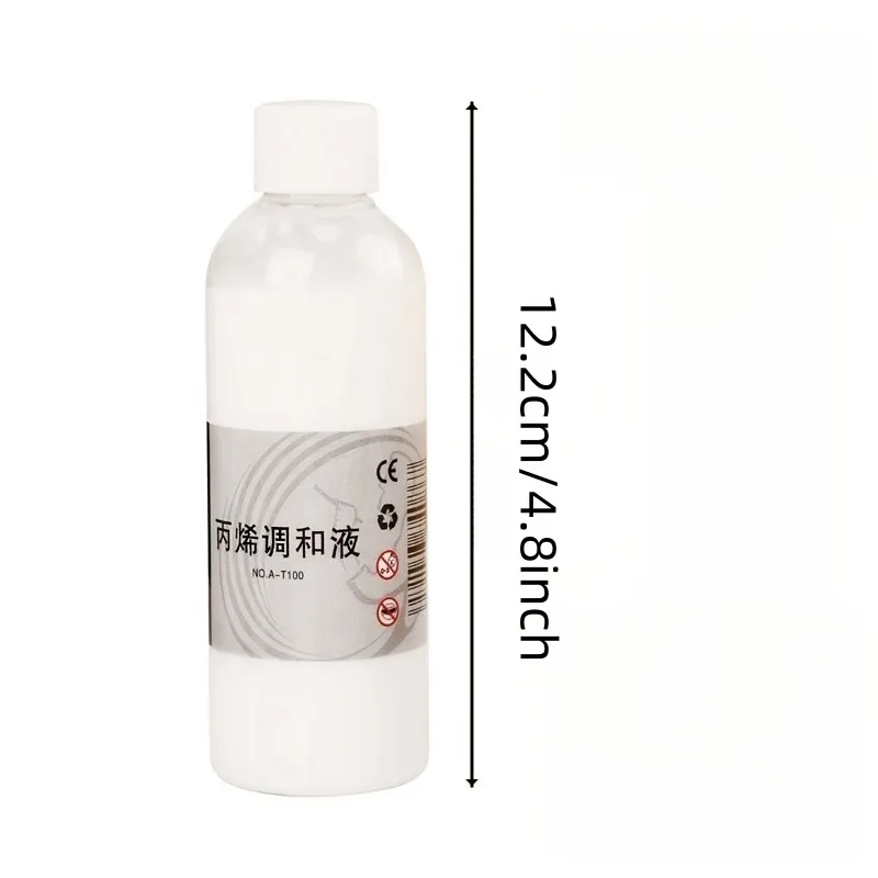1 bottle /100ml acrylic blend, art supplies Fluid Painting Blend, Gloss acrylic paint thinner 2