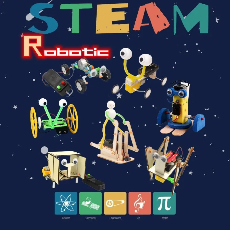 STEM Robotics Science Kits, Projects Robot Building Kit for Kids Ages 8-12,  Electronic Experiments Build Activities Engineering Toys, DIY Gifts Craft