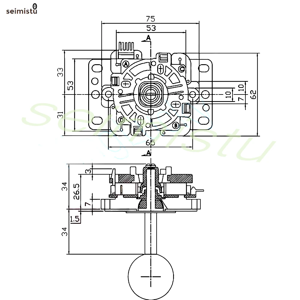 Original Japan SANWA Joystick JLX-TP-8YT 8 Way Restrictor Arcade Game Machine Zero Delay Command Parts DIY y Pi Game console joystick replacement arcade joystick game joystick joystick module