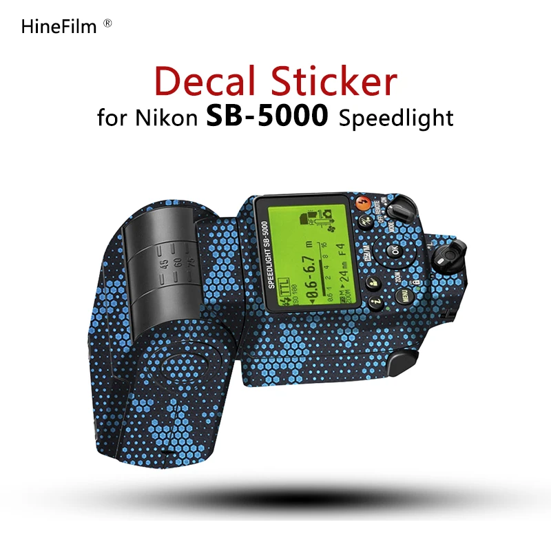 Sb5000 Speedlight Sticker Decal Skin Per Nikon Sb-5000 Flash Skin Decal Protector Anti-Scratch Coat Wrap Cover Film