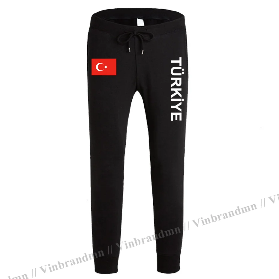 

Turkey TUR Turkish Turk TR mens pants joggers jumpsuit sweatpants track sweat fitness fleece tactical casual nation country NEW