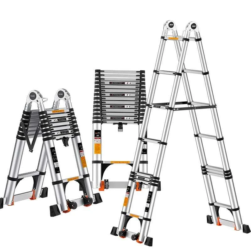 

Aluminum Alloy Ladder Telescopic Herringbone Folding Multifunctional Lift Escalera Telescopica Plegable Envío Gratis Step Ladder
