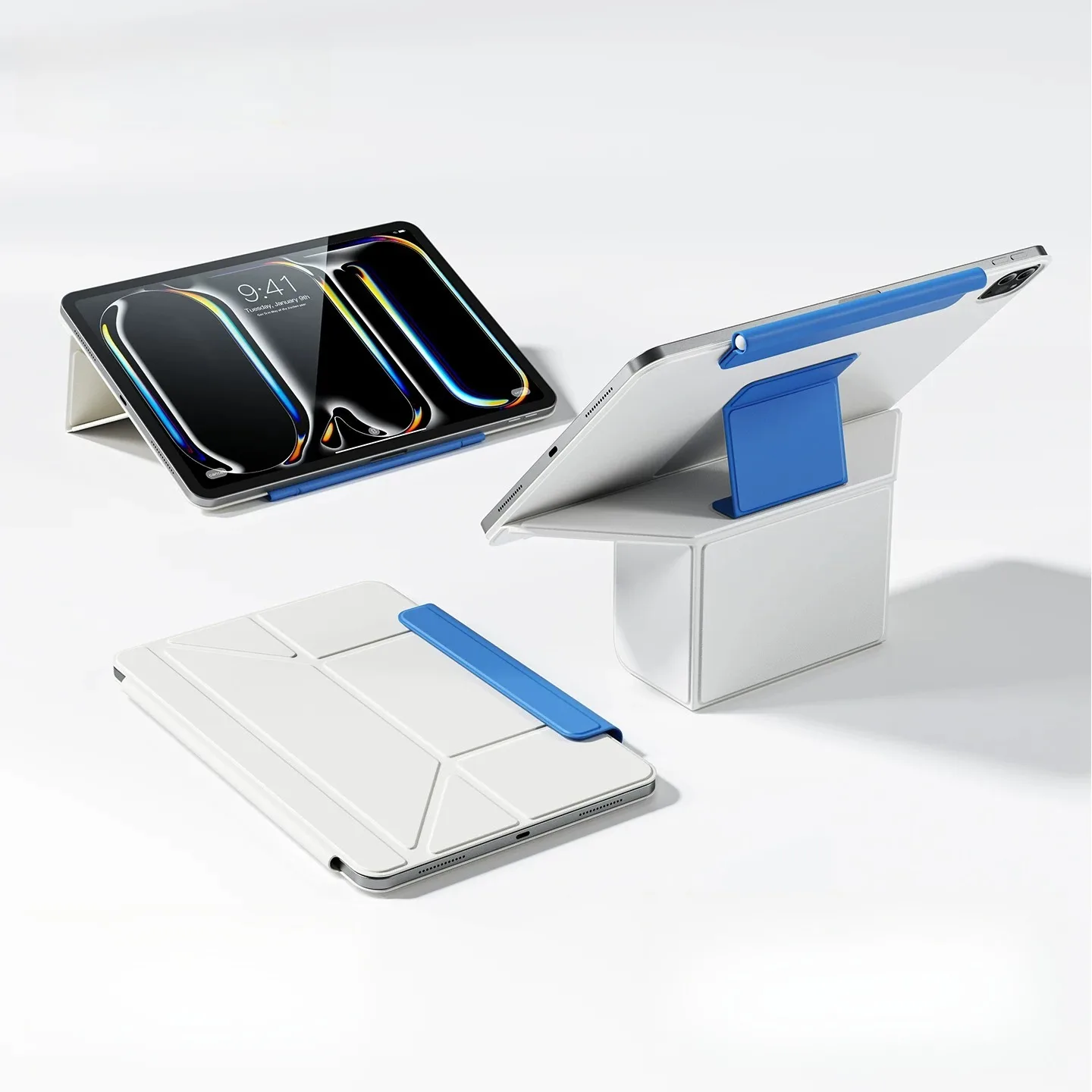 Dual-Color Double-Sided Magnetic Stand Case