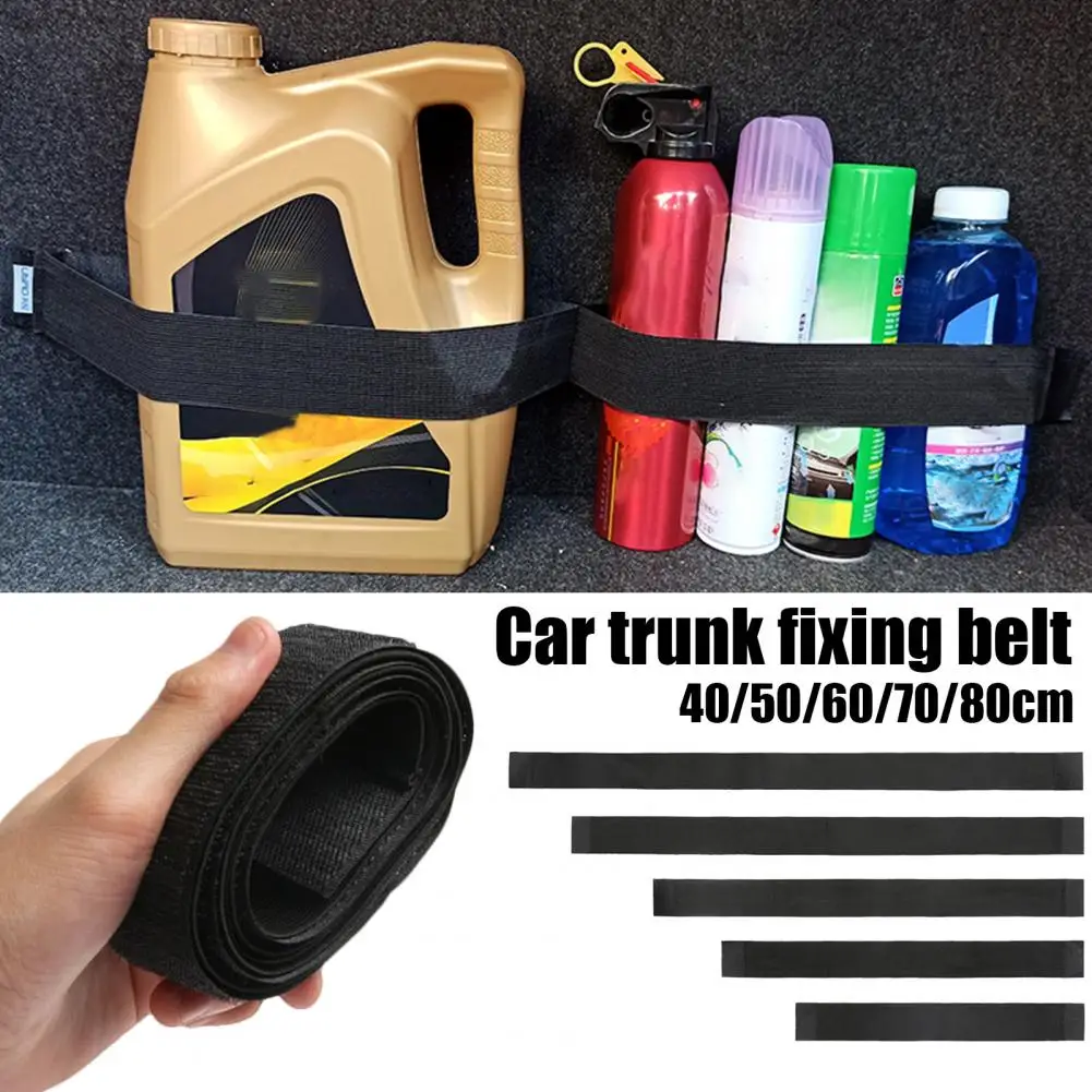 Sturdy Fixing Belt Polyester Multifunctional Strap Trunk Fixing Belt Elastic Band Magic Sticker