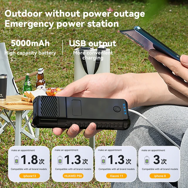Usb Töltő Kikötő Kültéri Kemping Szúnyog Diszpeller Hordozható Elektromos Lítium Akkumulátor Fűtési Koka Vezeték Nélküli Szúnyoggyilkos - Image 6
