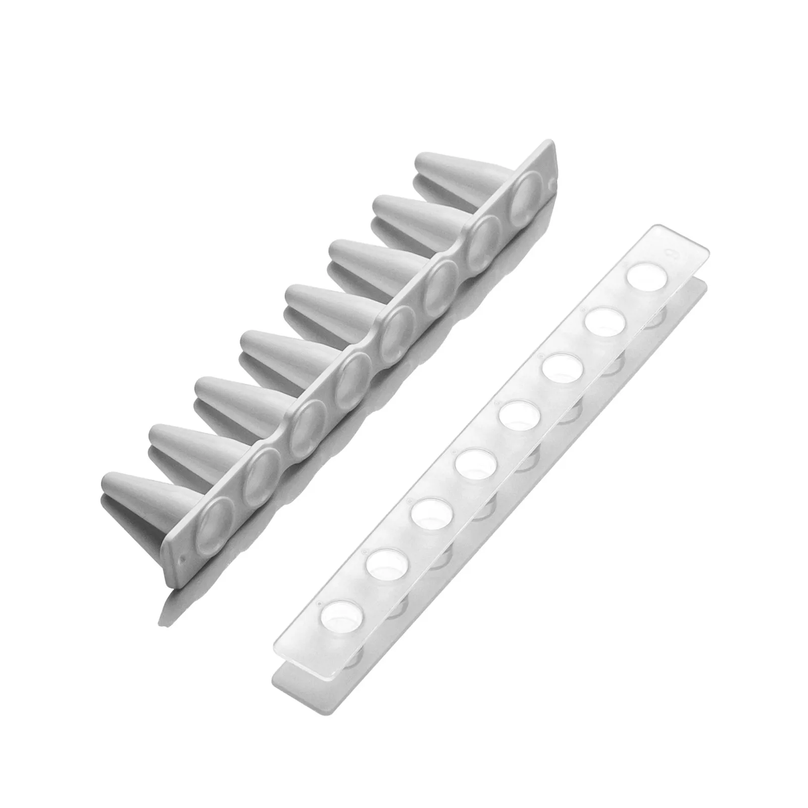 PCR Tubes 0.1ml PCR 8-Centrifuge Tube Strips With Cover Porcelain White Micro Plastic Tube Straight row