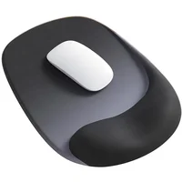 Tapis de souris ergonomique avec support de poignet en gel – Tissu Lycra de qualité supérieure, antidérapant, parfait pour ordinateurs portables et ordinateurs de bureau, idéal pour le bureau 6