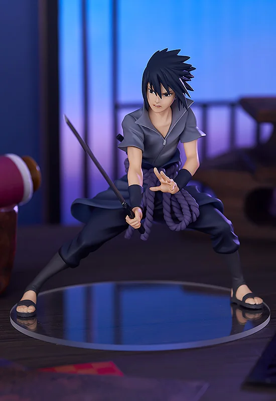 Figura Naruto Shippuden Sasuke Uchiha Escala 1:10 PVC ㅤ, FIGURAS