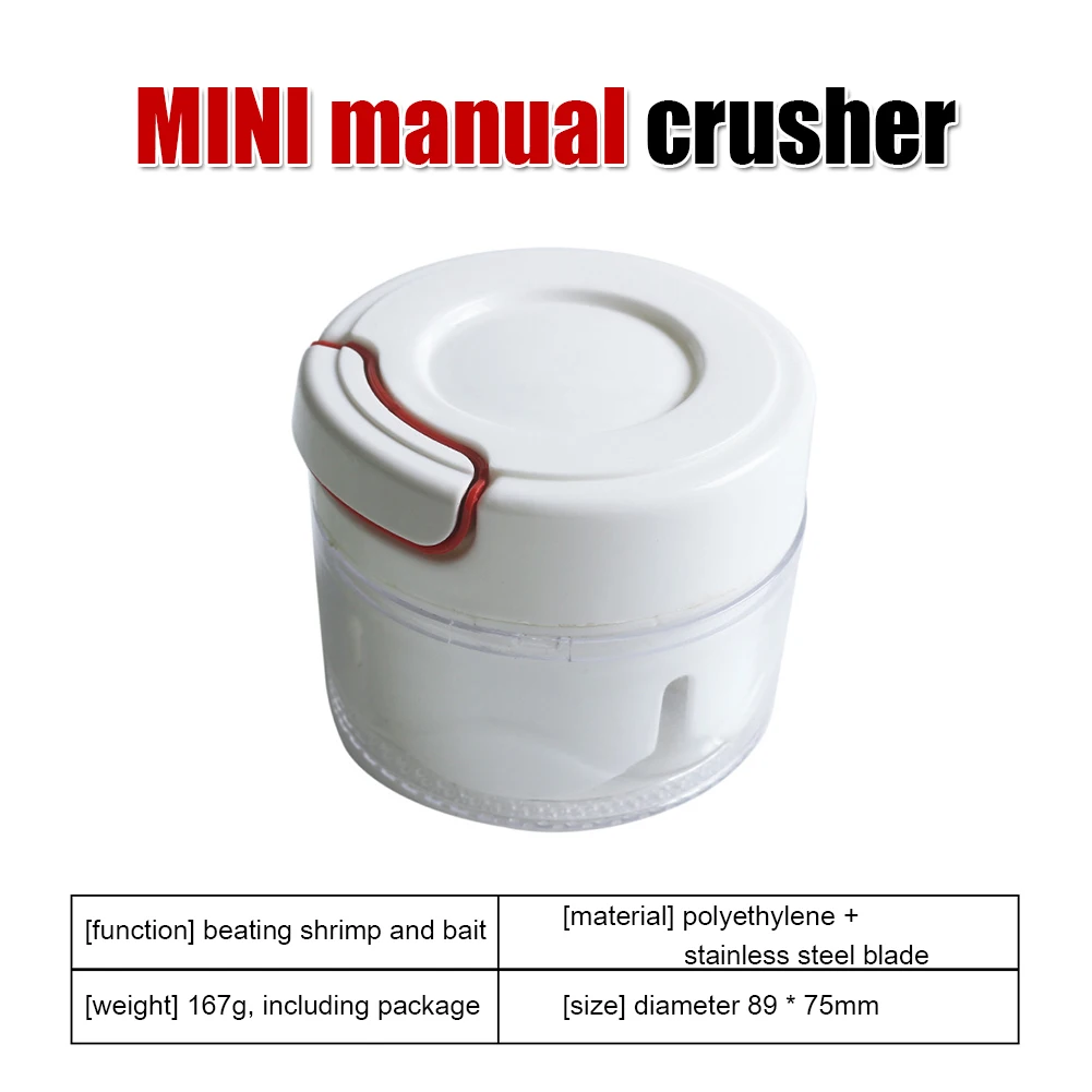 Hand-Held Bait Mixing Mill Fishing Bait Making Tool Manual Vegetable Fruits Shrimp Grinder Hand Power Mincer Fishing Accessories