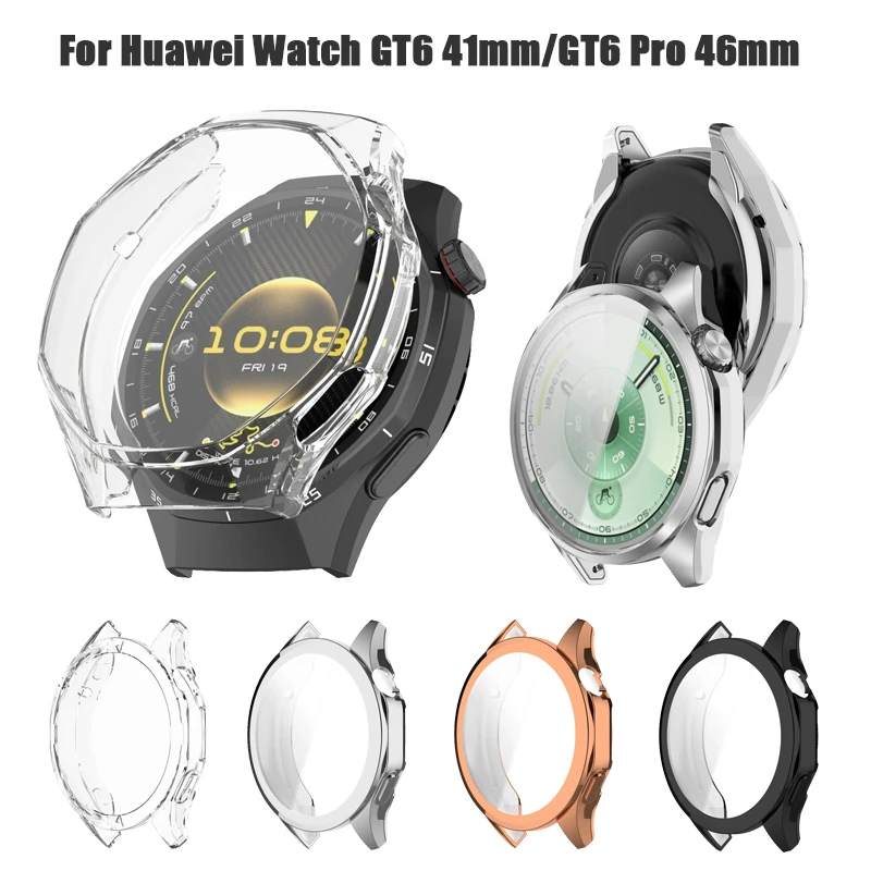TPU All-Around Protective Bumper Cover for Watch GT6 - Screen Protector Case