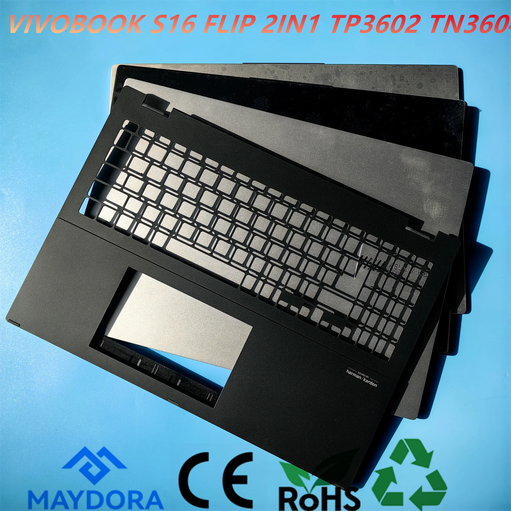 

Чехол для ноутбука ASUS VIVOBOOK S16, TP3604, черный/серебристый
