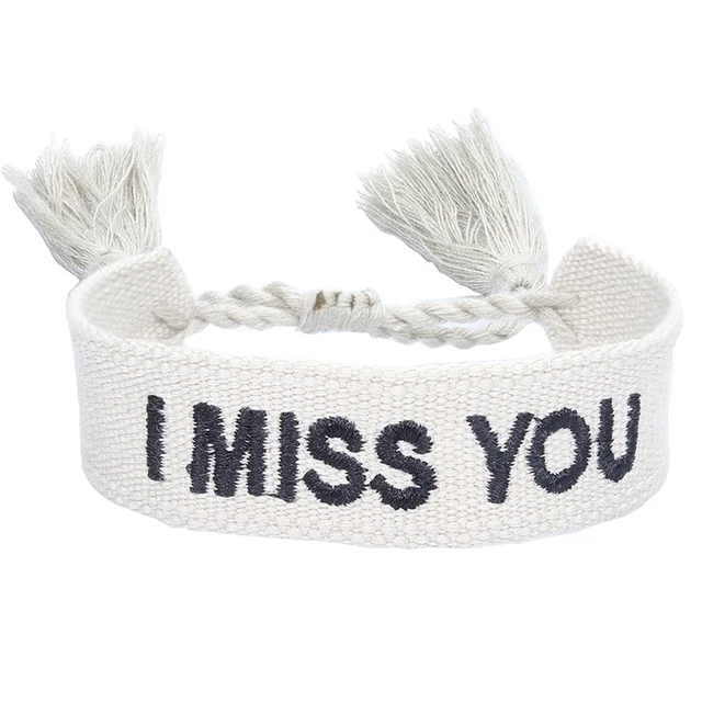 96382-6de6d8.jpg Boho tissé broderie amour poignet tricoté Bracelets d'enveloppement corde à la main tissage tressé glands ethnique femmes hommes bijoux