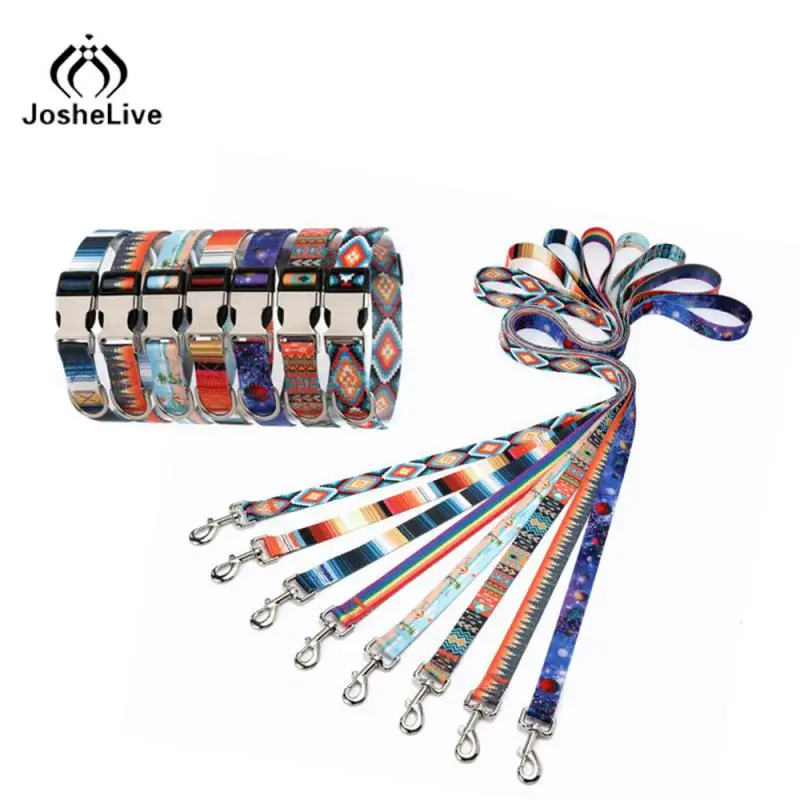 

Легко регулируемый полосатый ошейник из полиэстера, товары для дома, ошейник для собак, товары для домашних животных, веревка для собак, Тяговая веревка для прогулок, ошейник для собак