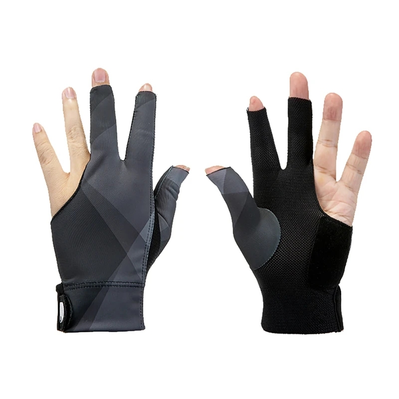 

ELOS-1PCS перчатки для бильярда, перчатки для бильярда с левой стороны, перчатки для бильярда с тремя разрезами, аксессуары для бильярда