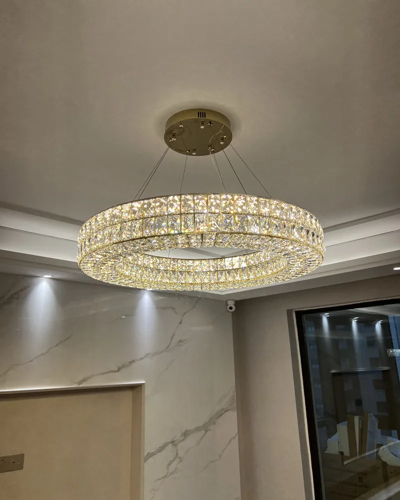 Luxury Style One Ring Crystal Chandelier