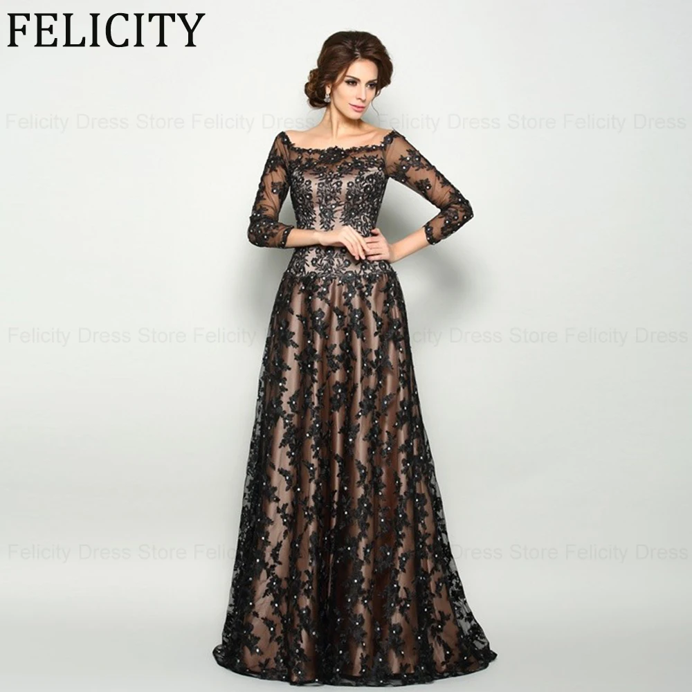 

Luxury Mother of the Bride Dress 2024 A-Line Off-the-Shoulder Wedding Guest Dresses Lace Pleated Floor-Length Vestido de Madrina