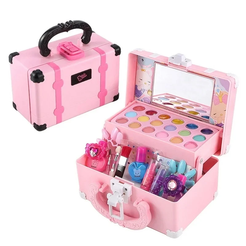 Kids Makeup Toy Set delicacy A little Princess Make Up Toy Washable Secure Non-toxic Girl Play House Toy Children Birthday Gifts 6
