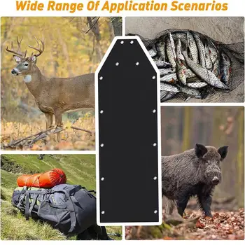 Multi-Purpose Utility Sled Portable Ice Fishing Sled With Rope Utility Sled Deer Drag Sled For Ice Fishing Hunting Game Durable 5