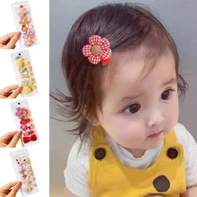 

Snow bud flower set children's net celebrity hairpin hair accessories little girl hairpin wholesale girls summer cute card