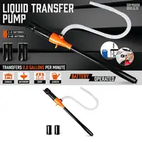 ปั๊มสุญญากาศไฟฟ้าอัตโนมัติสำหรับดูดซับน้ำและน้ำมัน สำหรับรถ SUV รถบรรทุก รถบ้าน เรือ  พร้อมอุปกรณ์ถังน้ำมัน ปั๊มน้ำมันเชื้อเพลิงแบบพกพาสำหรับรถยนต์ 2