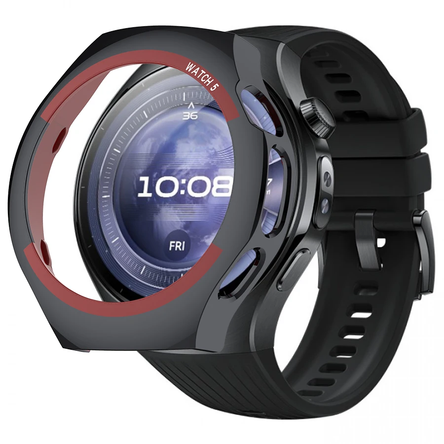 Durable Shockproof Bumper Shell for Huawei Watch 5 - Stylish Protective PC Hard Case