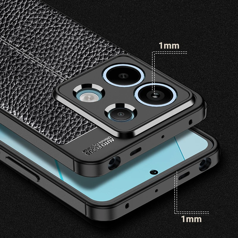Per Xiaomi Poco X6 5G Custodia Xiaomi Poco X5 X6 Pro 5G Custodia Originale Tpu Antiurto In Pelle Pu Cover In Silicone Xiaomi Poco X6