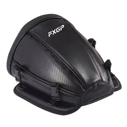 Sport Motorcycle Rear Seat Tail Bag - Versatile Saddle and Side Luggage (Black)