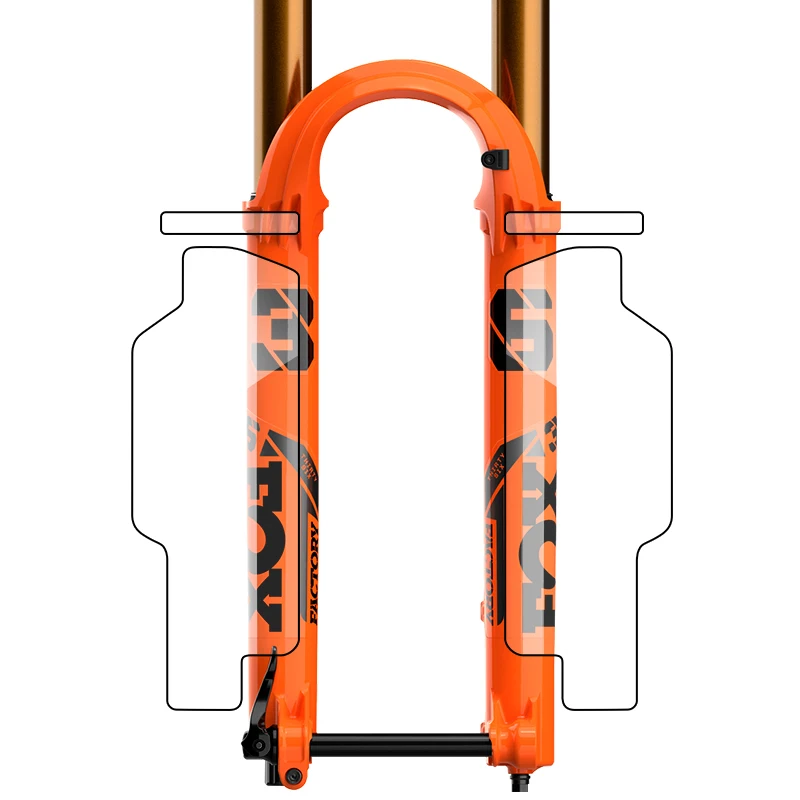 MTB 프론트 포크 프로텍터 자전거 Paster 스크래치 방지 프로텍터 자전거 스티커 가드 자전거 프레임 스티커 보호 필름 데칼