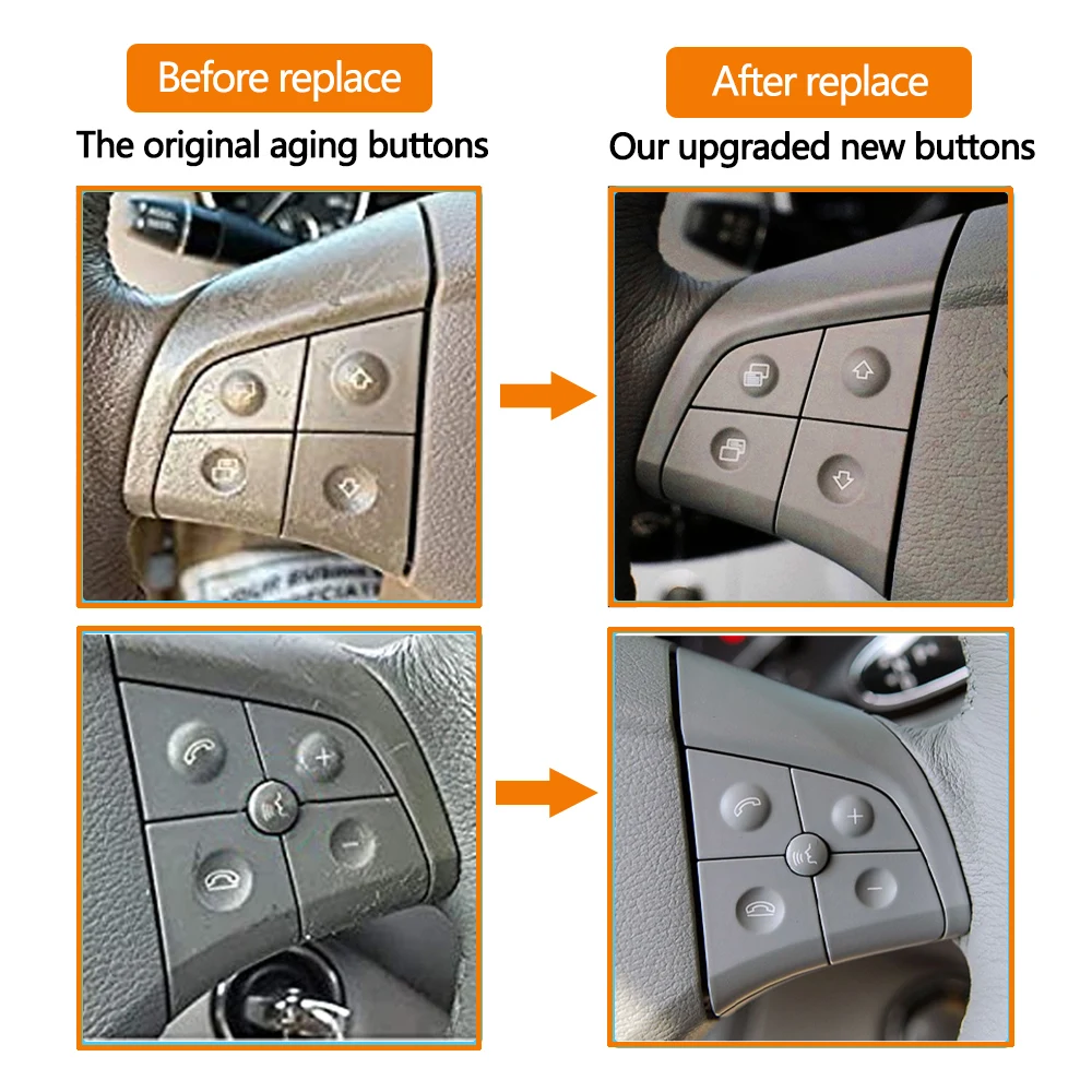 Steering Wheel Switch Control Buttons Car Multi-function Keys For Mercedes Benz GL ML R B Class W164 W245 W251 1648207910