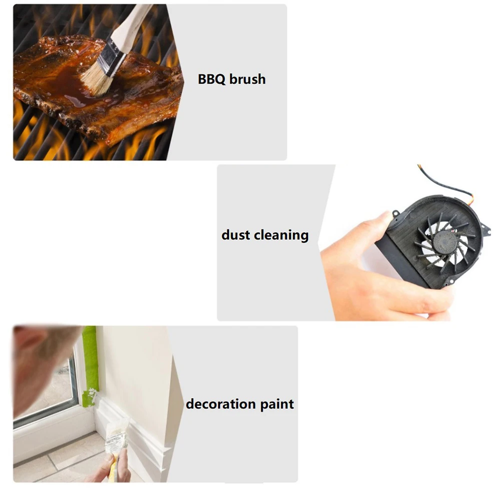 1PC Yellow Nylon Soft Hair Small Cleaning Brush Screen Crevice Dust Paint Brush Cleaning Crevice Dust Paint Brush Hand Tools 5