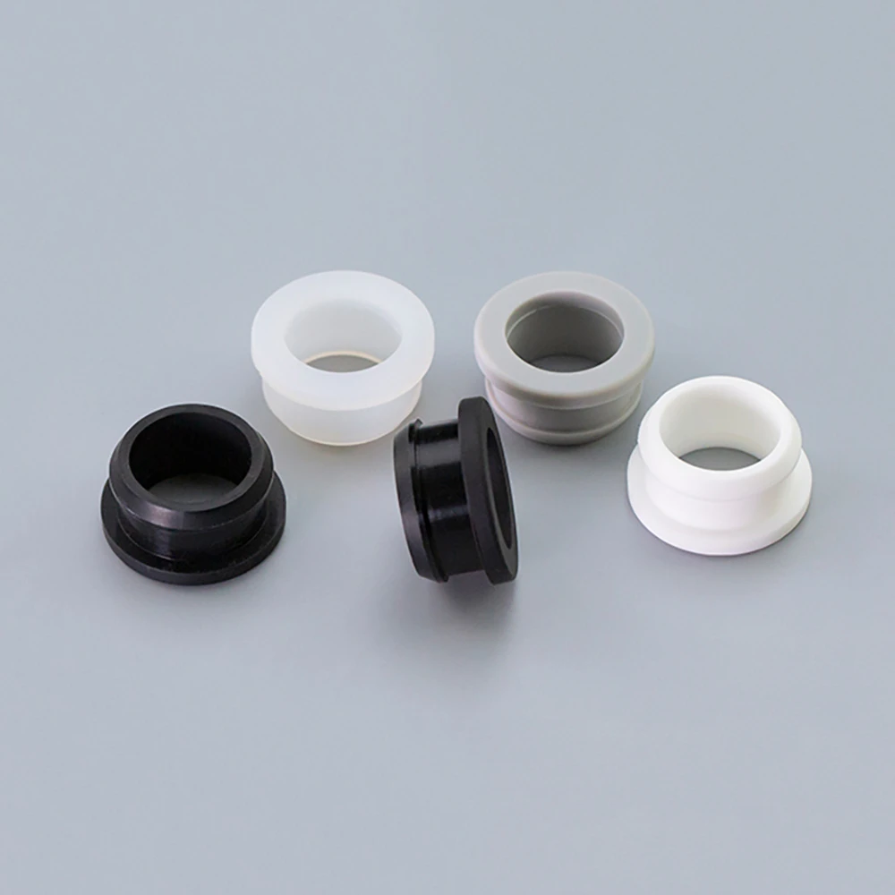 Description Picture 5 of item10000pcs Black 5x2.5mm Silicone Rubber Snap-on Grommet Hole Plugs End Caps Bung Wire Cable Protect Bush Seal Gasket