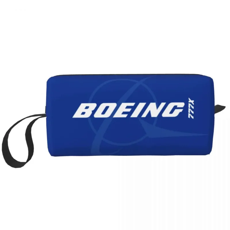 

Travel Boeing 777X Fighter Pilot Aviation Airplane Toiletry Bag Cosmetic Makeup Organizer Beauty Storage Bags Dopp Kit Case Box