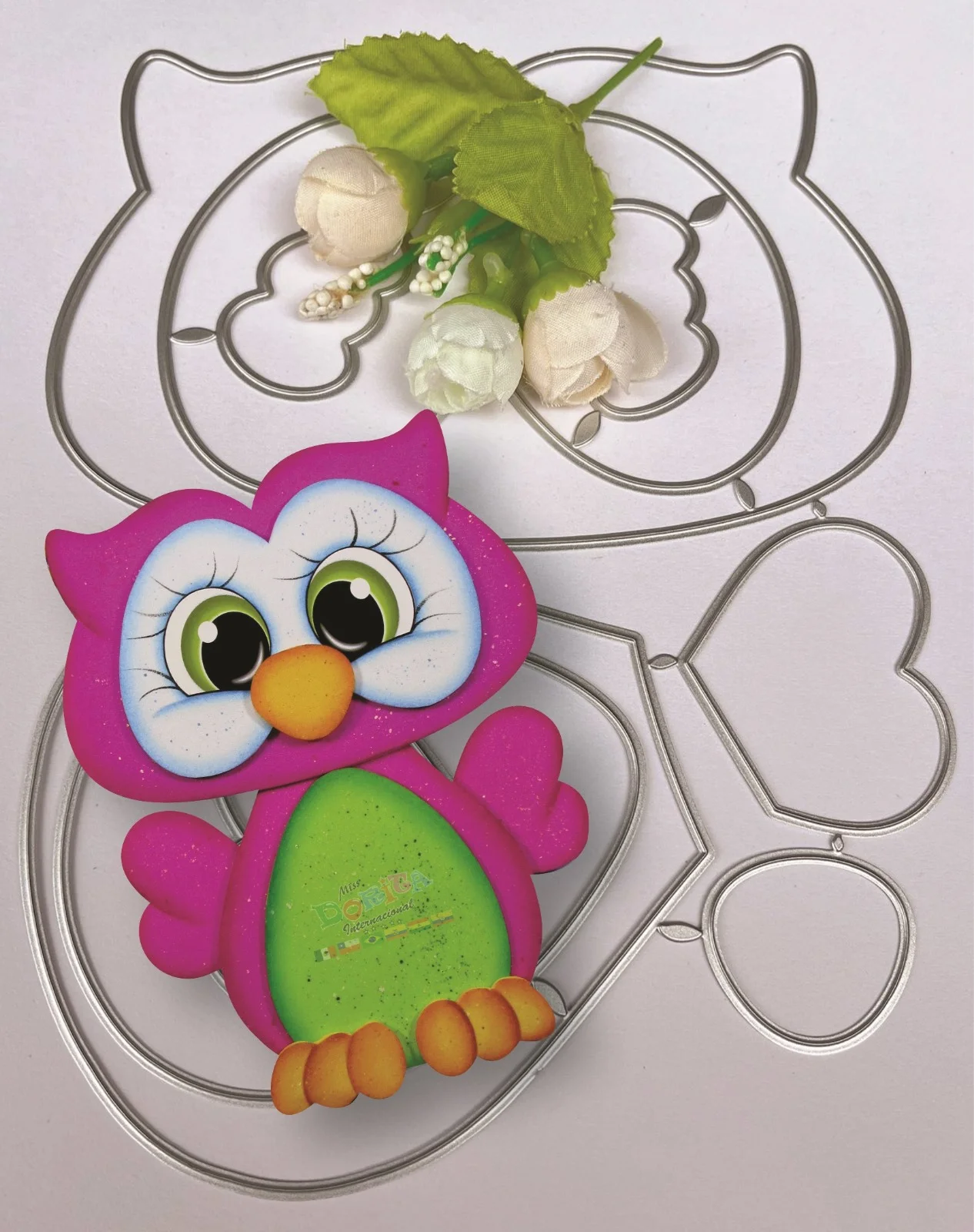 

Металлический трафарет в виде совы 20 см, шаблон для тиснения «сделай сам», фотоальбом, подарочные карты, вырезанные штампы 2023