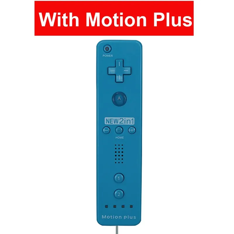 New 2 in 1 Wireless Controle Remote Controller  For Nintendo Wii With Motion Plus Bluetooth Remote For Nintend Wii Gamepad 
