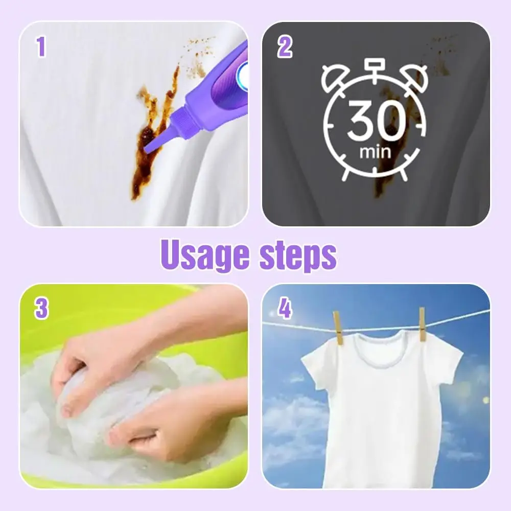 Active Enzyme Laundry Detergent Strong Stain And Oil Removal Deep Cleaning And Stain Removal Solution