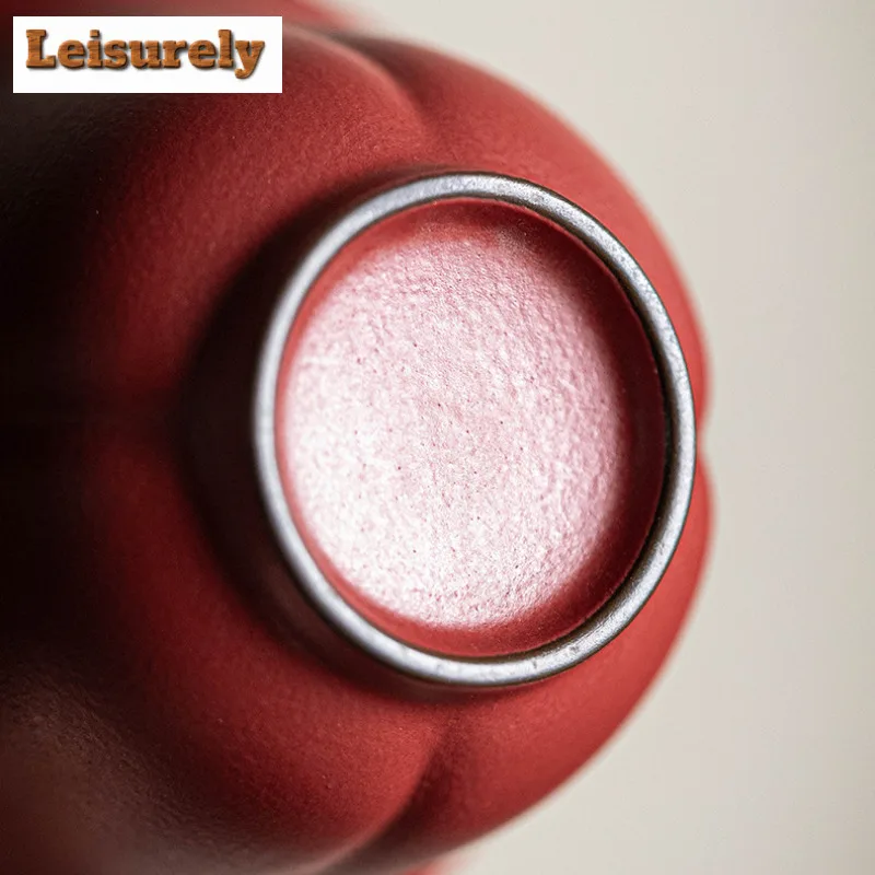 160ml Silver Persimmon Red Gaiwan Boutique Tea Tureen Tea Bowl With Lid Kit Tea Maker Cover Bowl Kung Fu Teaset Accessories Gift