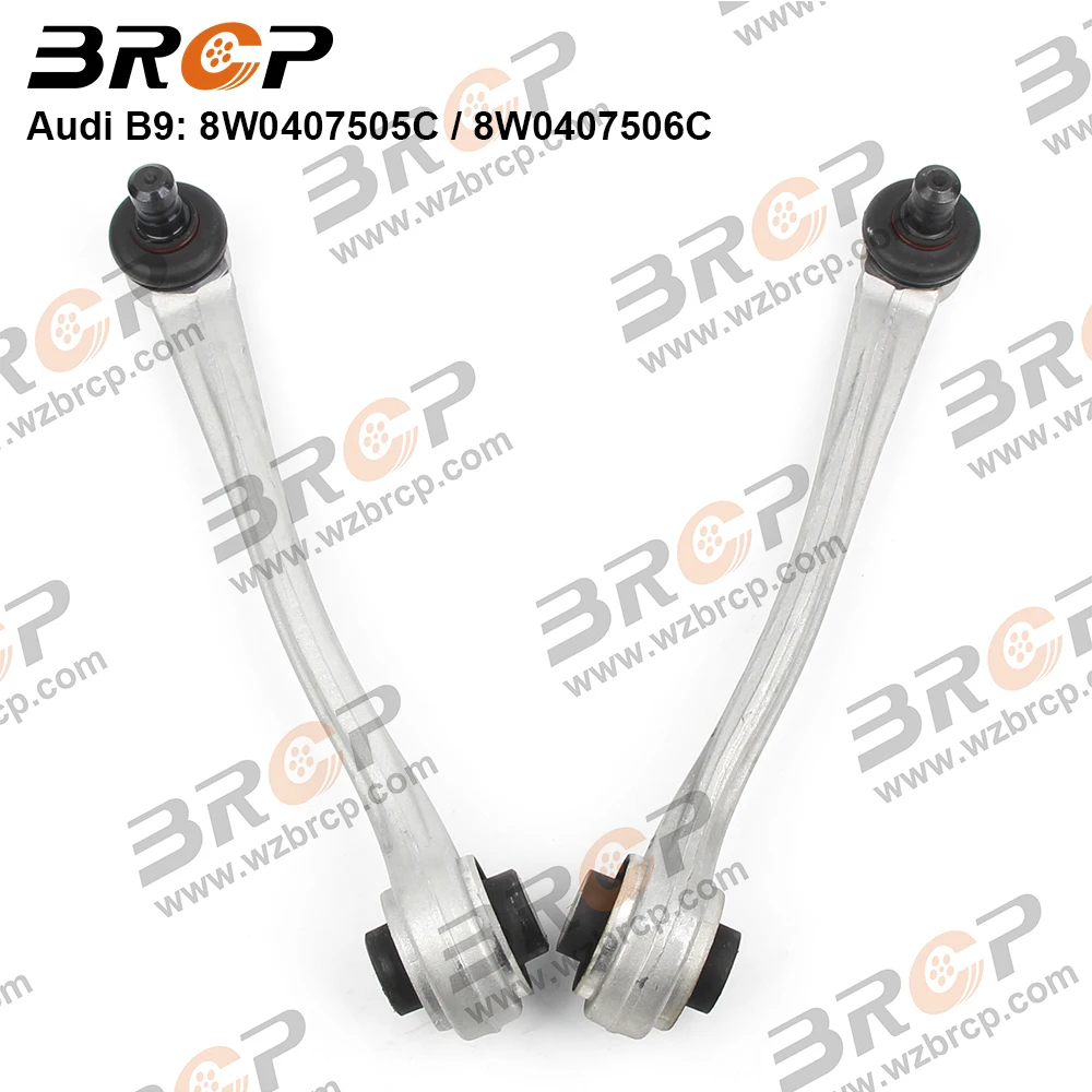 

BRCP Pair Front Upper Suspension Straight Control Arm For Audi A4 B9 8W2 8WH 8W5 A5 F53 F57 F5A 8W0407505C 8W0407506C