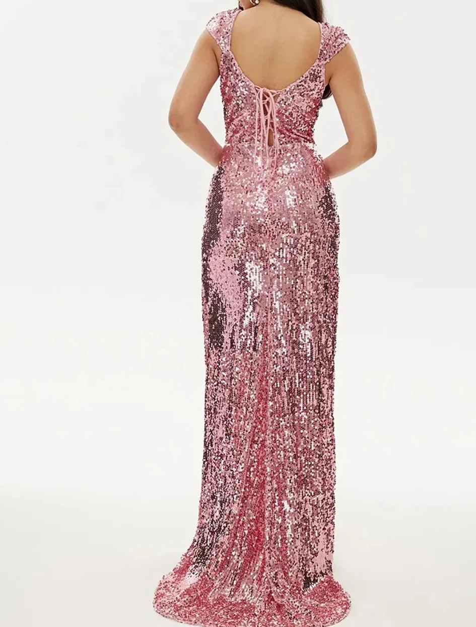 Evening Dresses Sexy Elegant Prom Wedding Evening Dresses For Women Luxury Birthday Party Dress Woman Maxi Sequin Summer Dress