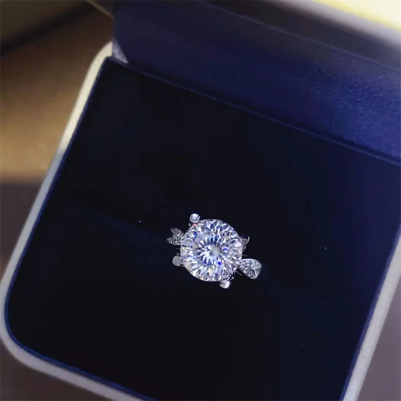 【激希少当店のみ】Moissanite100ファセット3ct ベゼルリング DHgate.com:Exquisite Rose Gold Cubic Zirconia Wedding Band