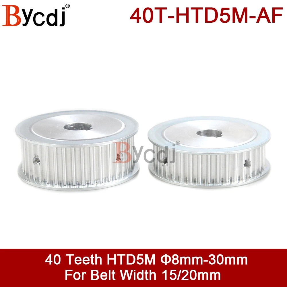 Polia de Distribuição Síncrona Htd5m 40 Dentes Diâmetro 10 12 14 15 16 18 19 20 22 24 25 28 mm para Largura = 15 mm Polia de Keywaytimer af 5m40t