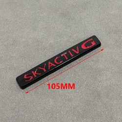 Sleek Black Front and Rear Car Badge Decorative Sticker Set (SKY G black red)