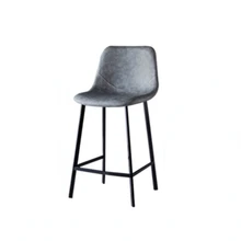  Nordic Bar Chairs Luxury Iron High Stools Dining Chairs PU Leather Bar Stools Kitchen Counter Stools Commercial Bar Furniture 