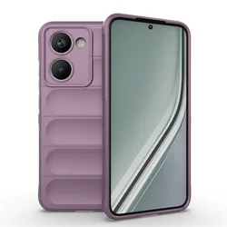 Shockproof Silicone Protective Bumper Case - Realme P3 Ultra for Realme P3 (Purple)