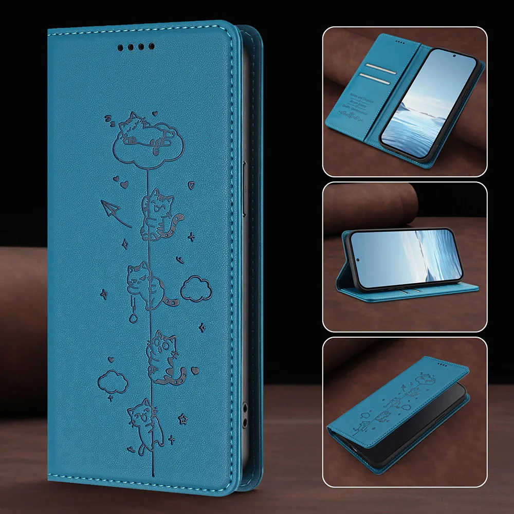 Premium PU Leather Flip Wallet Phone Case with Card Slot