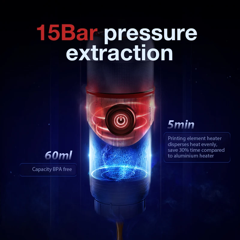 HiBREW Portable Coffee Machine for Car and Home - Image 3