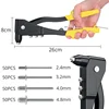 380/200/120/60pcs Heavy Duty Riveter Gun Set Hand Riveter Set Blind Rivet Pliers Gun DIY Rivets Nut Automotive Tools 4