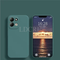 Sleek Liquid Silicone Phone Case - Soft TPU Rubber Protective Cover for Redmi 17 5G (Black Green)
