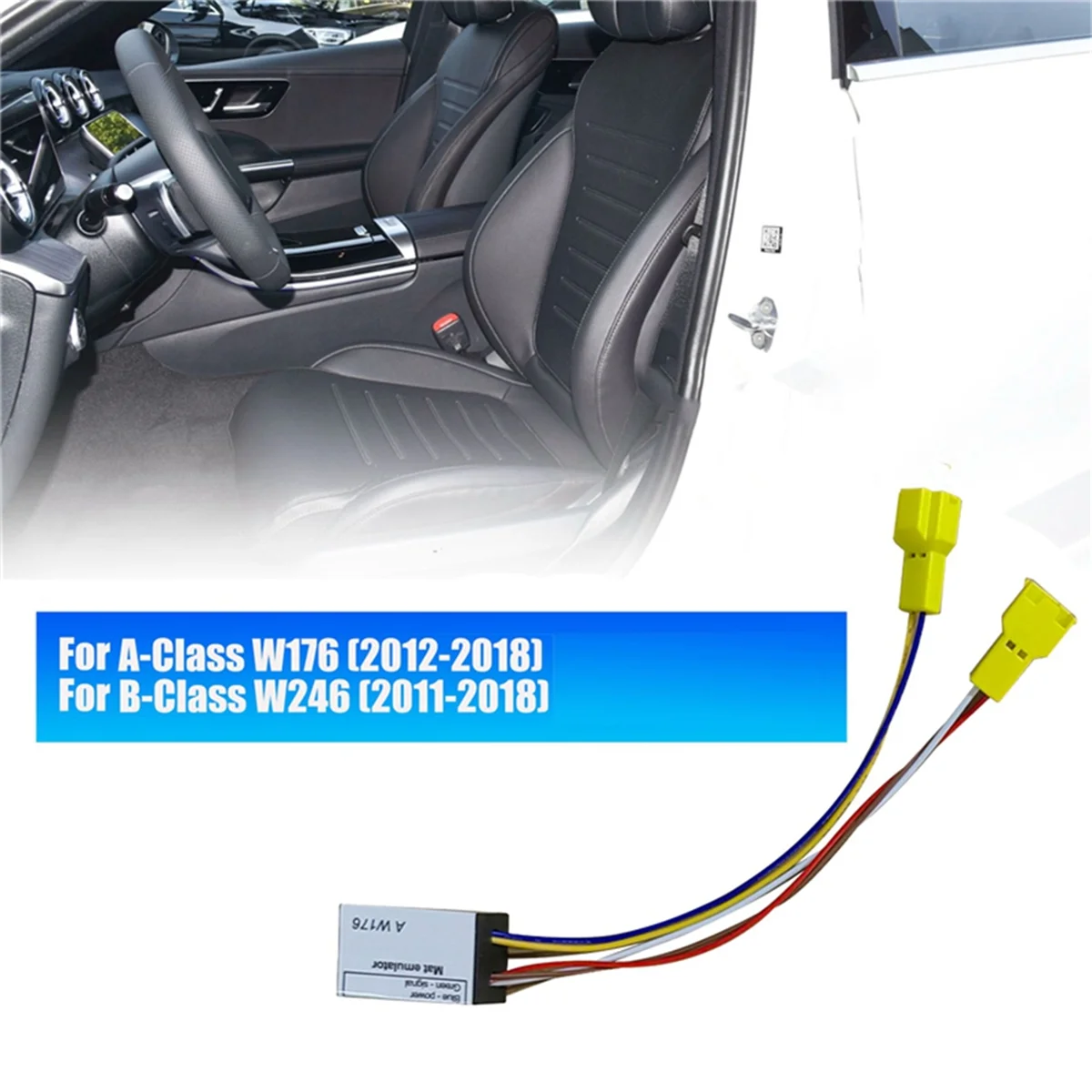 Car Seat Occupancy Bypass MAT SRS Emulator Sensor for Mercedes-Benz A B-Class W176 W246 2011-2018 Diagnostics/Bypass