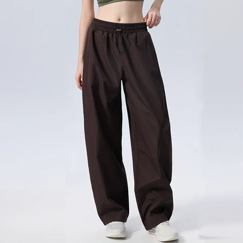 Loose Women's Sporty Yoga Pants Thickened Training Fitness Running Sweatpants Casual Gym Wear Loose Style Boarding Pants
