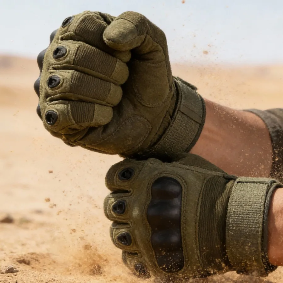 Outdoor Tactical Gloves Breathable Non Slip Durable Suitable for Camping Sports Cycling Wear
